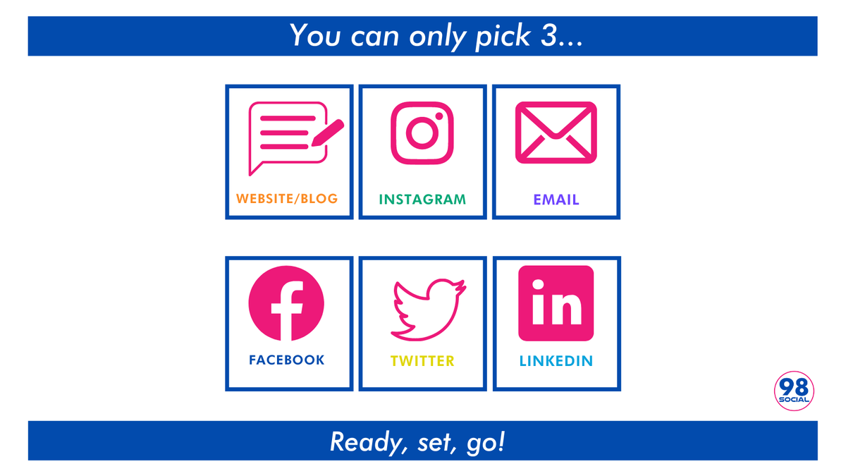 98_social's tweet photo. Which 3 would you pick? 🤔🤔

Our social media services have you covered on all major platforms! Visit out website today to learn more 🌐 https://t.co/jcCbPh3ora

#socialmedia #socialmediamanagement #socialmediatips #socialmanageent #marketing #socialmediamarketing https://t.co/7XNj97k7Xw