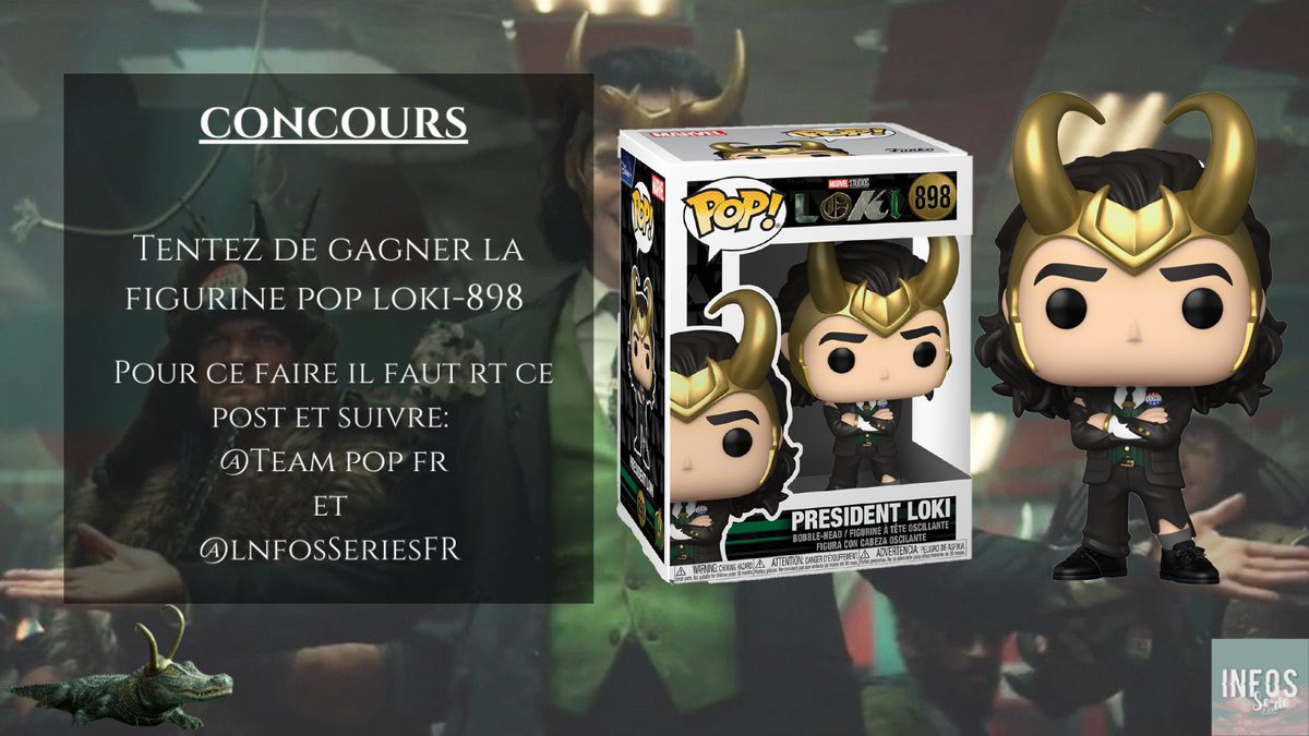 Infos Séries (@lnfosseriesfr) on Twitter photo #CONCOURS Tentez de gagner la pop 898 de #Loki
Pour participer : RT ce Tweet et follow <a href="/TeamPopFr/">Team Pop Fr</a> &
<a href="/lnfosSeriesFR/">Infos Séries</a>
Tirage au sort : dimanche 1 août
Bonne chance à tous ! #CONCOURS Tentez de gagner la pop 898 de #Loki
Pour participer : RT ce Tweet et follow <a href="/TeamPopFr/">Team Pop Fr</a> &
<a href="/lnfosSeriesFR/">Infos Séries</a>
Tirage au sort : dimanche 1 août
Bonne chance à tous !