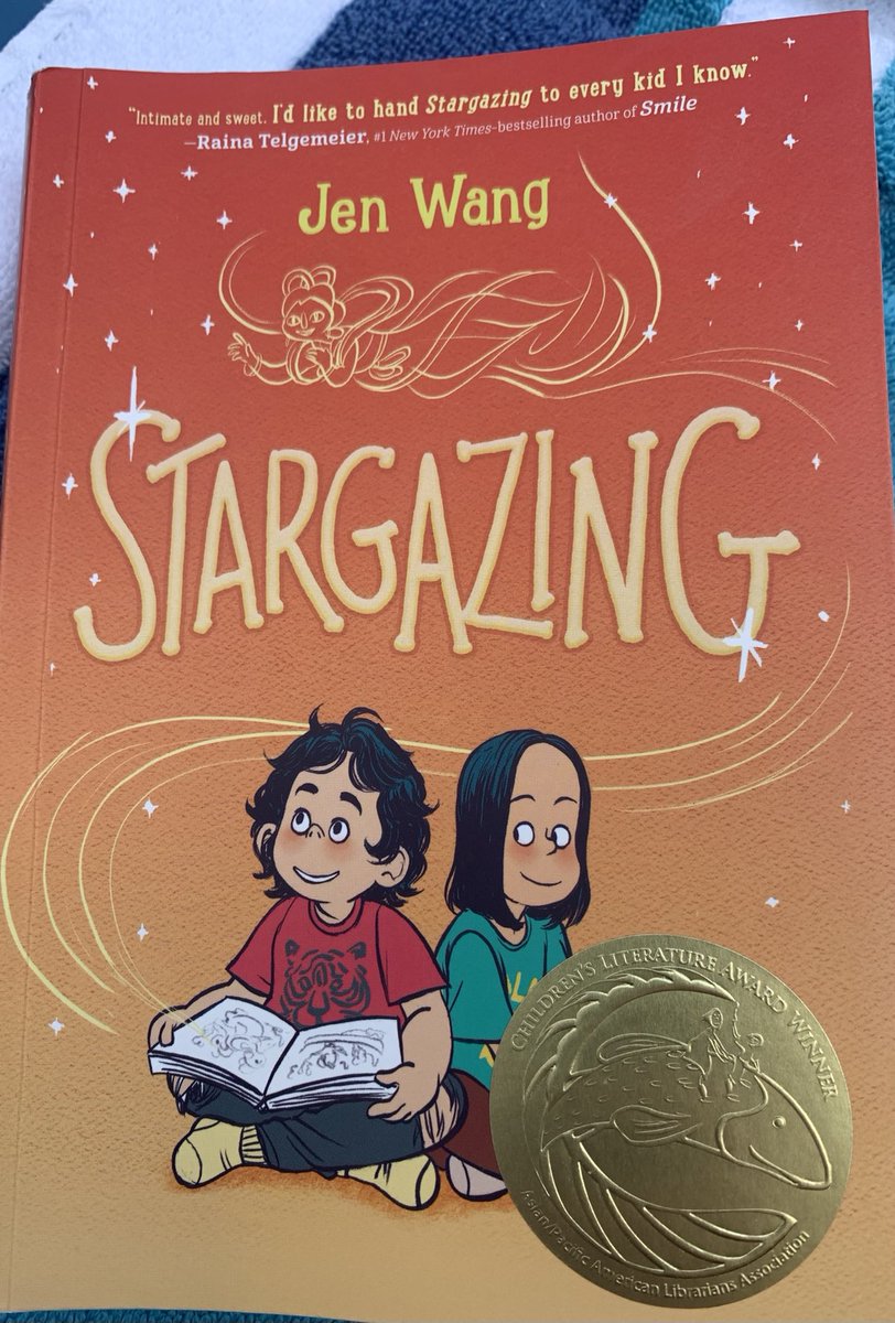 TESPrincipal's tweet photo. #yhba2122. Stargazing is a graphic novel that hits the heart of friendship. Being different is cool! Put this on your list to read. #2021kellysreadinglog Check it out! https://t.co/YPOagvo5pA