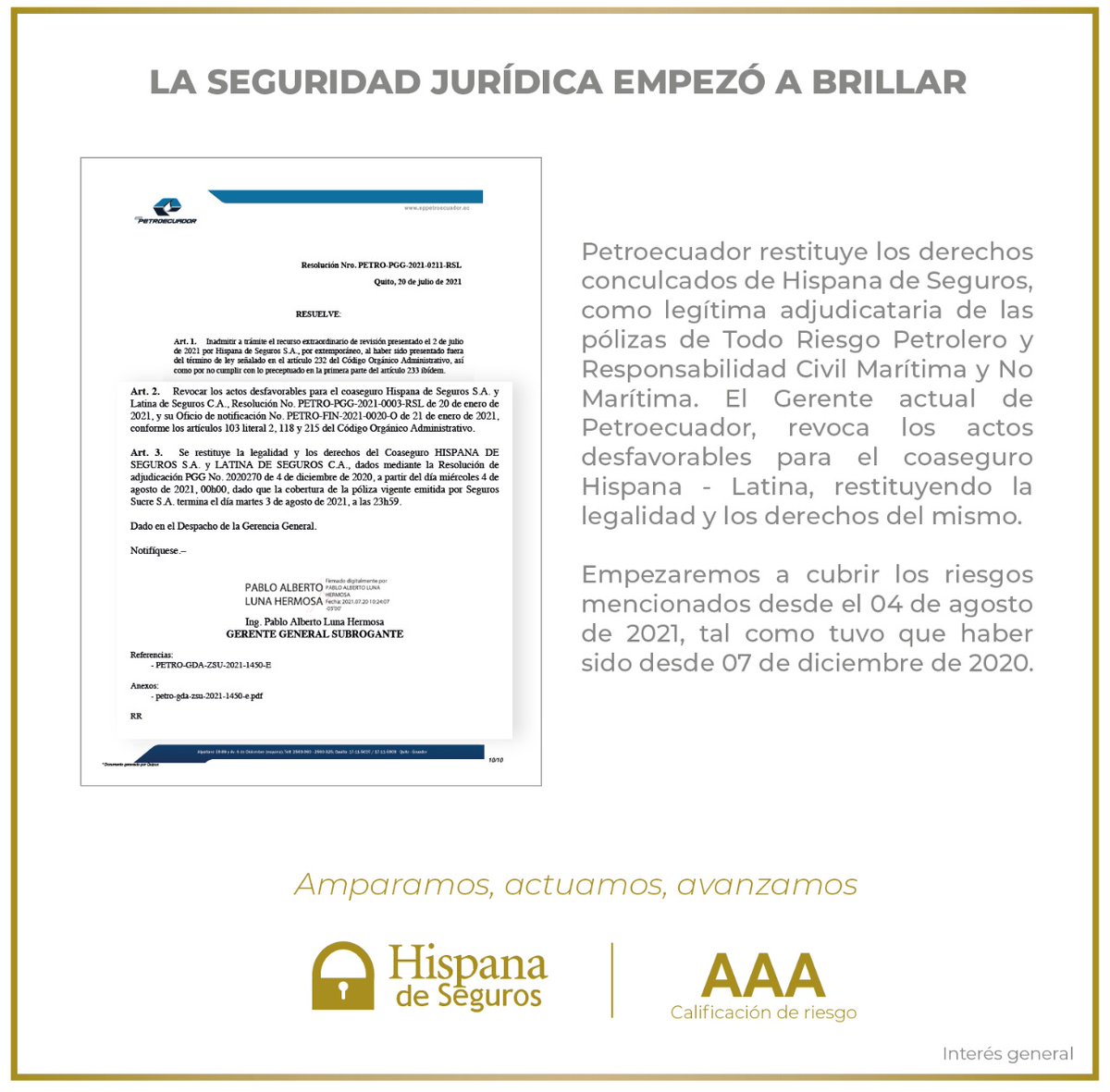 Comunicado de Interés General