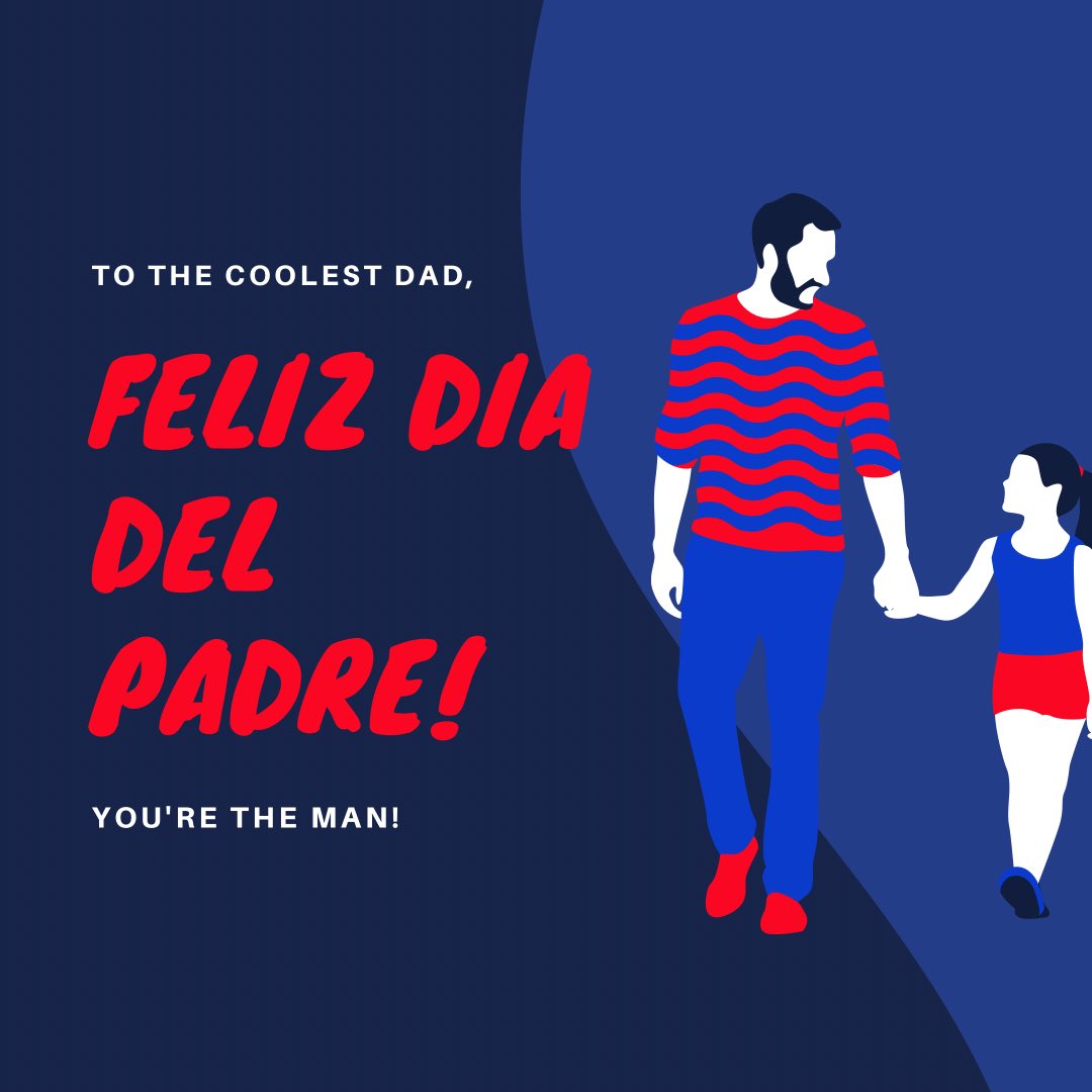 A4SportsClub's tweet photo. De parte de todas nuestra familia queremos desearles un Feliz día del Padre a todos aquellos padres que le dan la vuelta al mundo por sus hijos! https://t.co/MGIyqG3WJ3