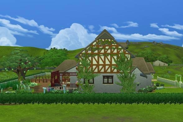 GeekyAngel's tweet photo. I just shared the Country Farmhouse Lot on #TheSims4 Gallery! https://t.co/AfJNHn2rS6