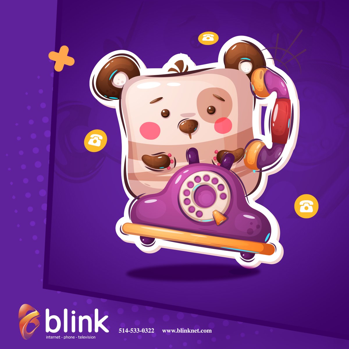 Blinkmtl's tweet photo. LA FORMULE TÉLÉPHONIQUE LA PLUS AVANTAGEUSE !

Grâce à notre couverture locale étendue, n’attendez plus pour passer chez nous et profiter de nos services:

https://t.co/ZA1QtNxpdX

#onvousconnecte #Blink #Quebec #internet #fast #téléphone https://t.co/3y3RMkGmKT