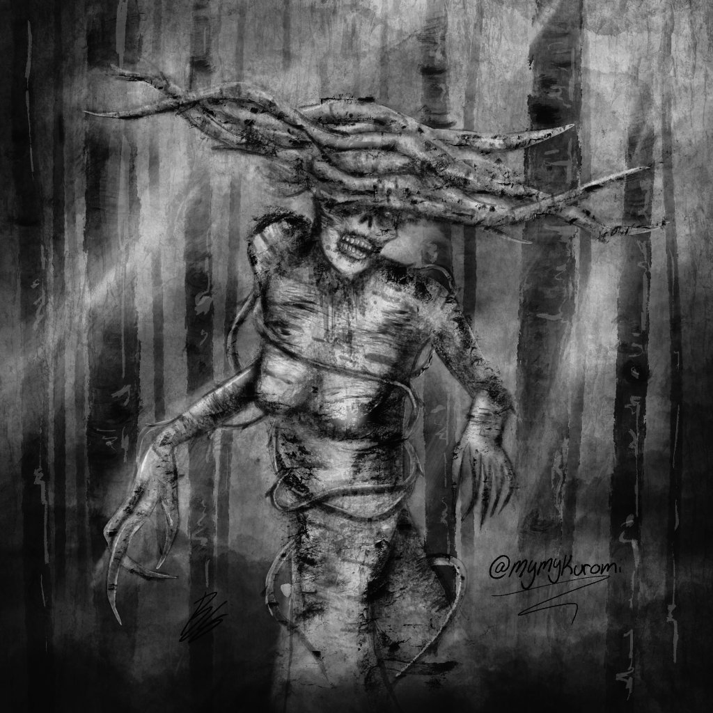 mymykuromi's tweet image. Hag/The Birch fanart for @DeadByBHVR and @CryptTV 🖤💀🖤 #DeadbyDaylight #crypttv
