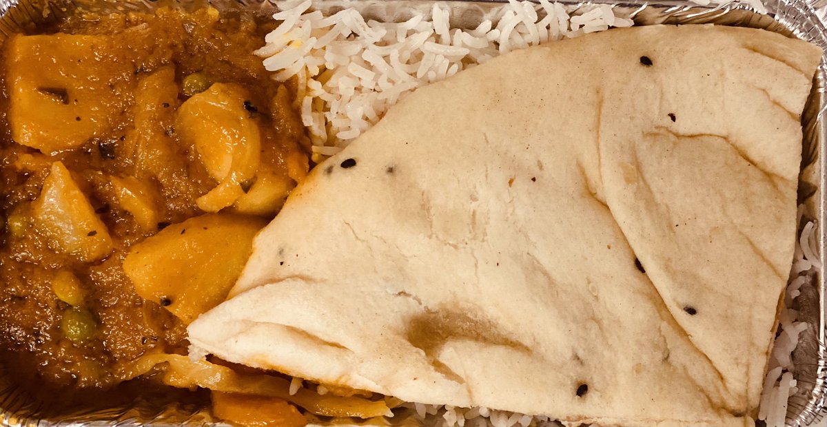 Amarjitsatwal's tweet photo. Curry, rice and naan bread!

SCCYC volunteers in and around town serving the rough sleeper community. 

Thanks to the restaurant who wish to remain anonymous for providing the hot food this evening. 

#Northampton #ThisIsNorthants #NorthantsTogether #Northantshour #feedthehungry https://t.co/dHMfCnvZjO
