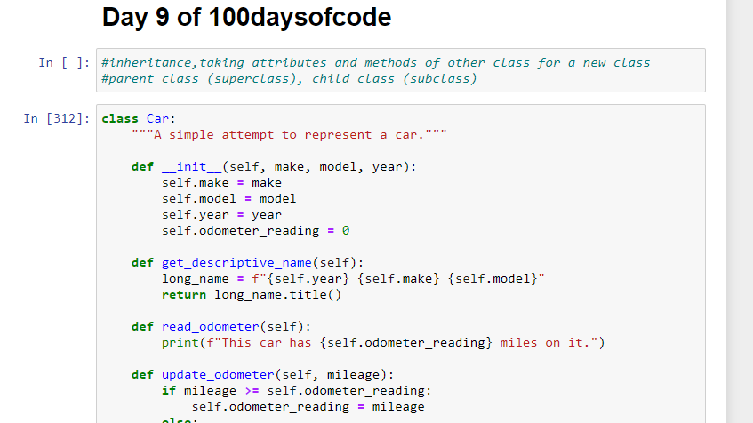 pythonbazi's tweet image. Day 9 of #100DaysOfCode with #Python
spending more time with classes and learning inheritance
digesting new concepts takes time ,don't pass the subject until you get the whole idea.