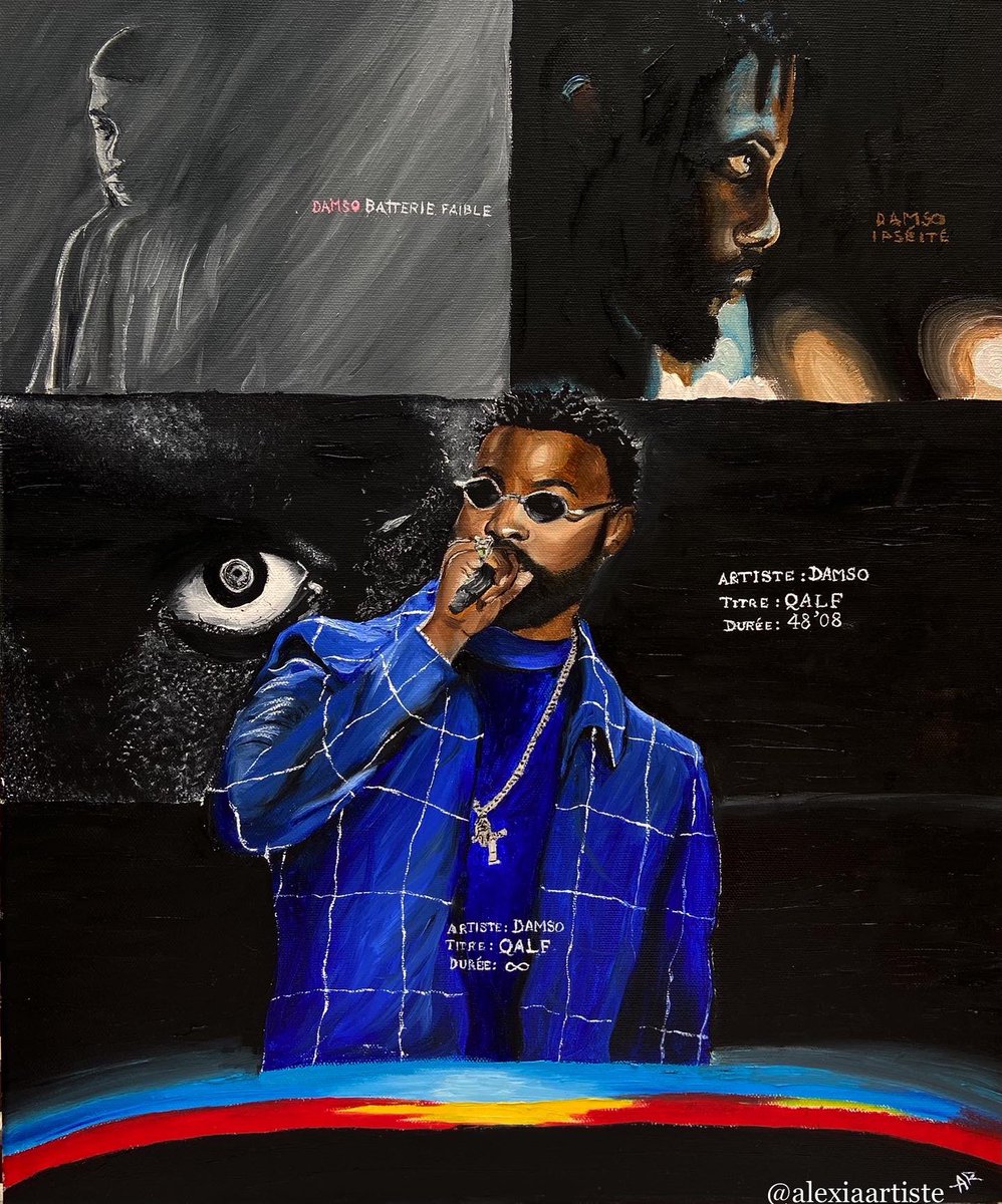 alexiaartiste's tweet photo. D A M S O 🖖🏾
Voici Damso et son excellente discographie ! 🖤

#painting #paint #draw #drawing #art #peinture #dessin #illustration #artwork #artiste #colorpencils #artistic #damso #qalf #batteriefaible #ipseite #lithopedion #rapfr #raplume #thedamso #qalfinfinity #viesurnous https://t.co/ewanwUL2Xe