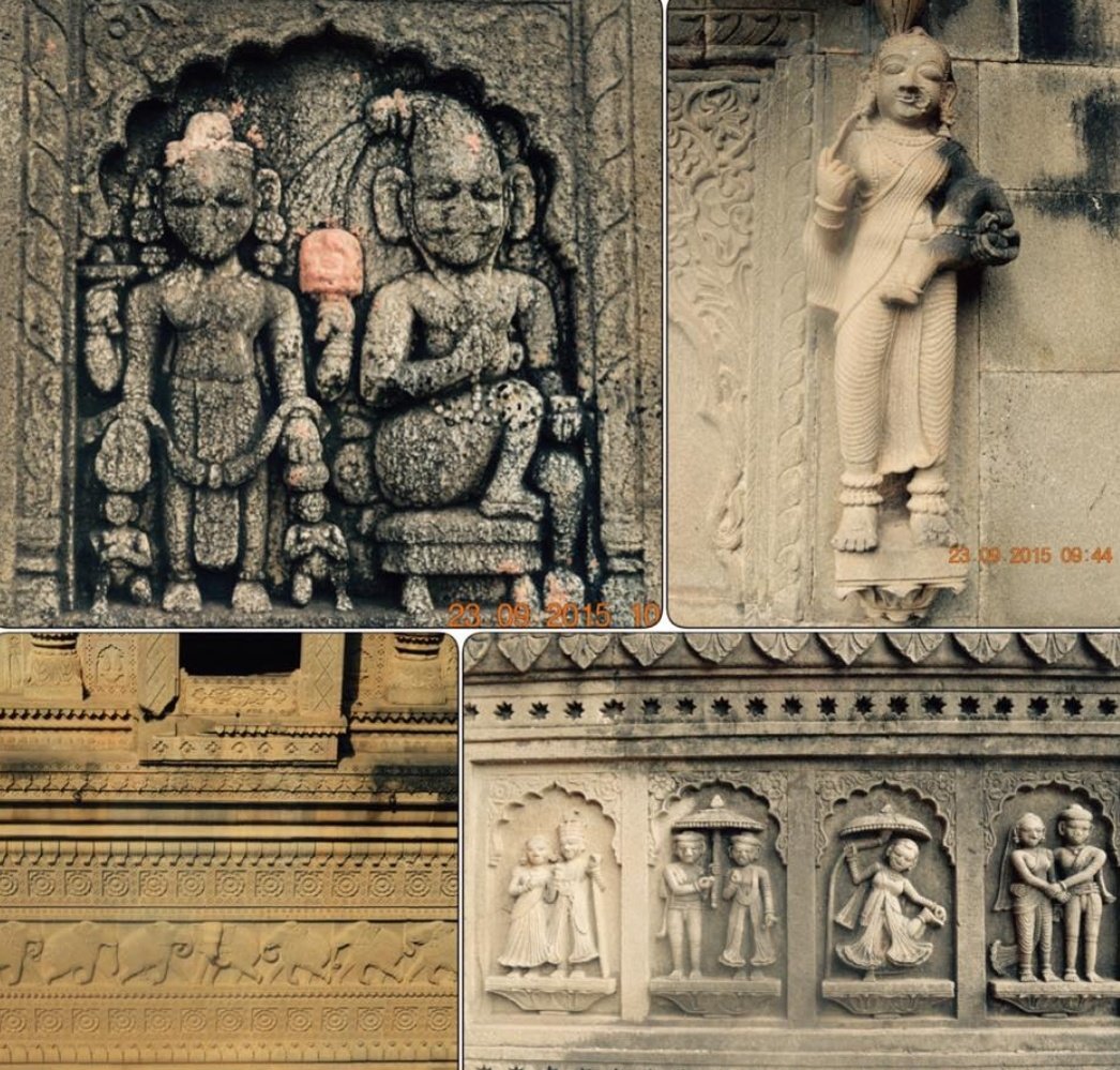 Ahilyeshwar Temple, Maheshwar
#Sculptures on #Temple walls