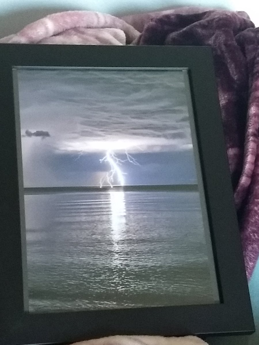 My most recent lightning picture.  Thanks for finding it Marci!  💜. (the sky &amp; lightening are more purple)