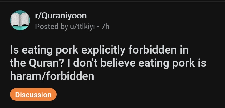 We pray this person opens the Qur'an soon enough.