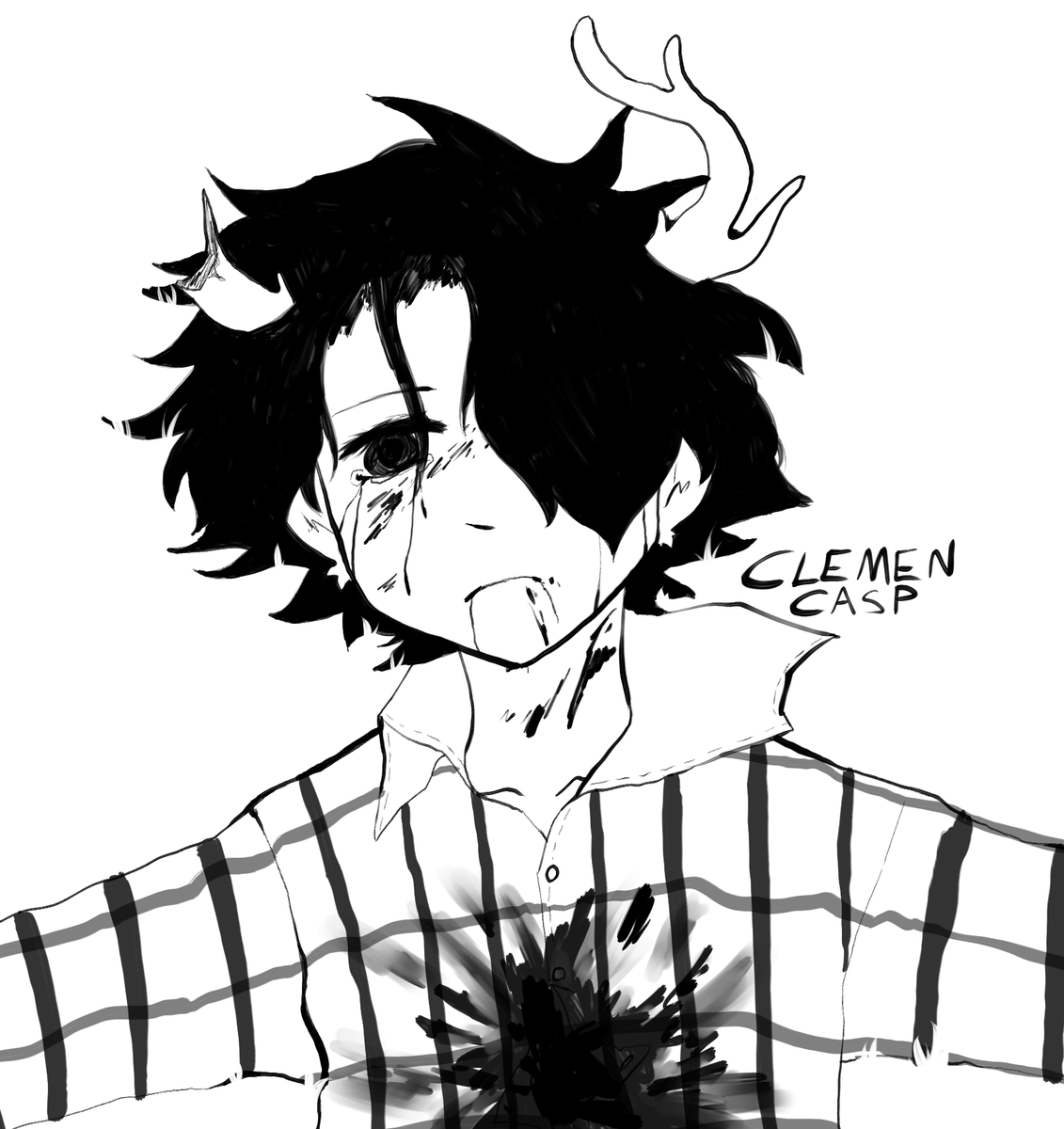 clemcasp's tweet photo. //LOT OF BLOOD, CHARACTER DEATH
'
'
'
'
'
'
'
my #beesmp character, thyme https://t.co/LxSQ4yuGqJ