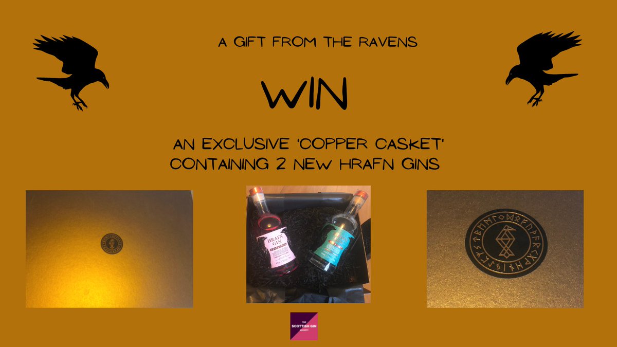 #Giveaway for the launch of the 2 new @RavenSpiritsLtd expressions, we're giving away a limited edition 'copper casket' containing Valkyrie and Cranachan Gin! To win read the article and comment below why you should be the winner. buff.ly/3yaKNAv Over 18s only - Good Luck