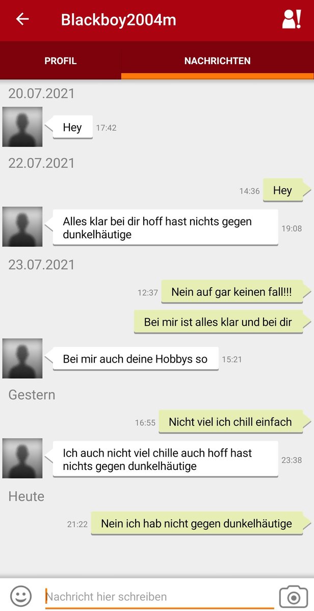 Hoffe ihr habt nichts gegen dunkelhäutige