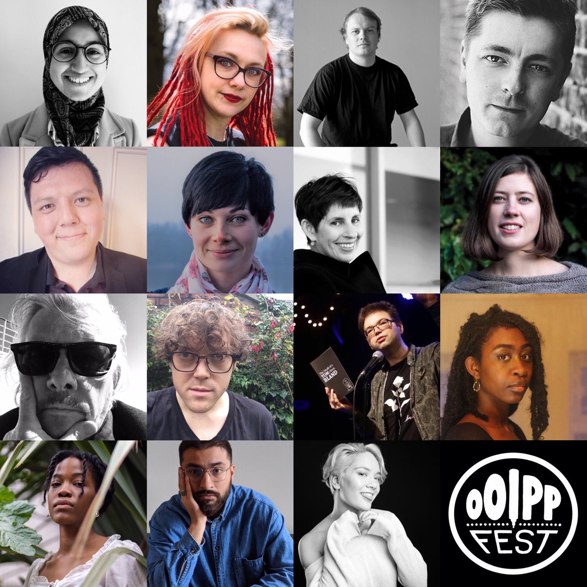 OoippFest's tweet photo. And that's all folks! Thanks to everyone who performed, presented and came to watch! It's been a big week of poems and hopefully we will see you again next year. All these poets have been amazing! If you have enjoyed the festival why not drop a few £ here: https://t.co/6tqBNuoDrV https://t.co/97gQFrpsXe