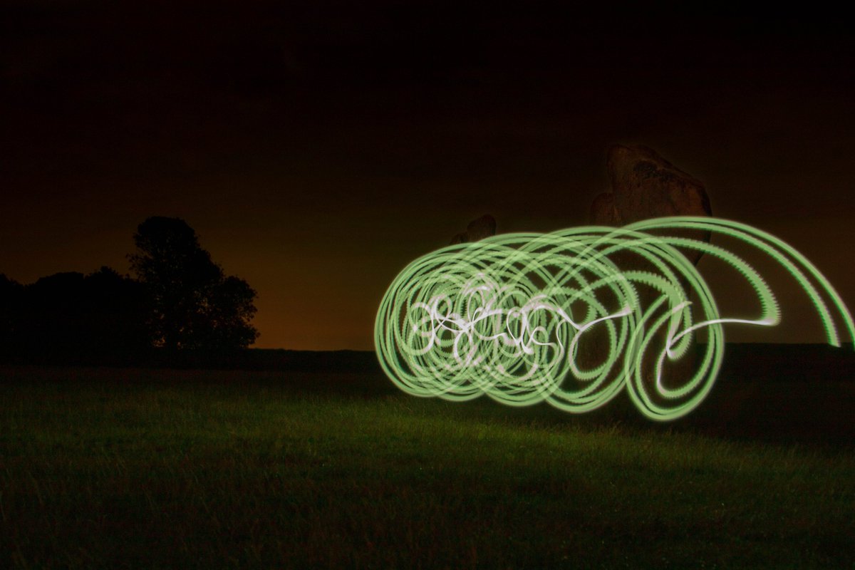 Sacred_Spiral64's tweet photo. #Thundermoon /#HayMoon on Friday...moon was hiding behind the clouds & it was as windy as hell, but my partner & I still had fun flashing the stones in #Avebury! #wiltshire #lightpainting #StandingStoneSunday https://t.co/Mbjc10x8aK