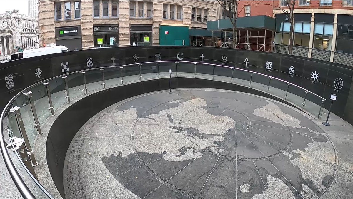 Image: Color photograph of the Spiral Processional Ramp.