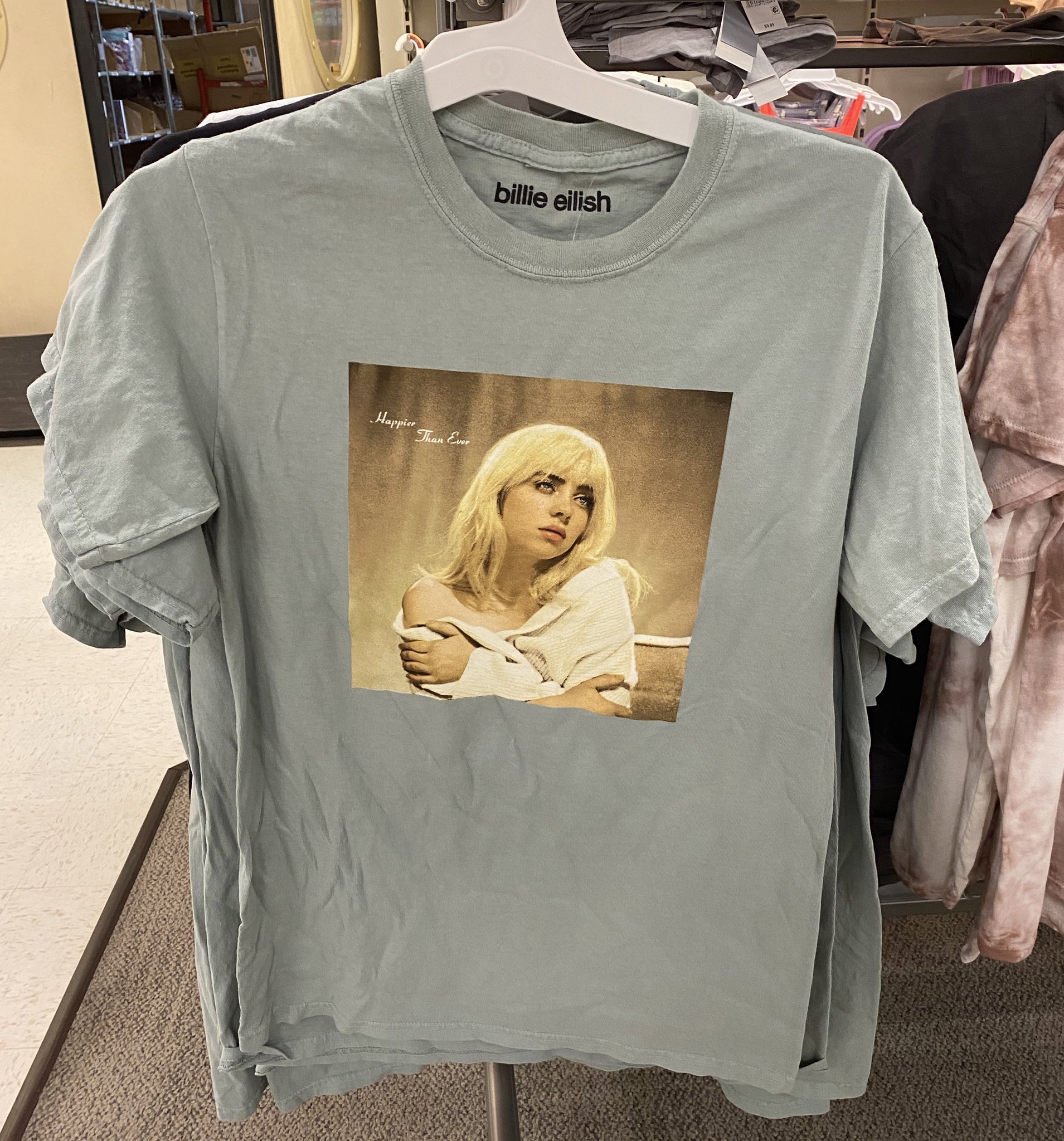 Billie Eilish Happier Than Ever Tシャツ Amazon.com: Official Billie Eilish Happier Than Ever White T
