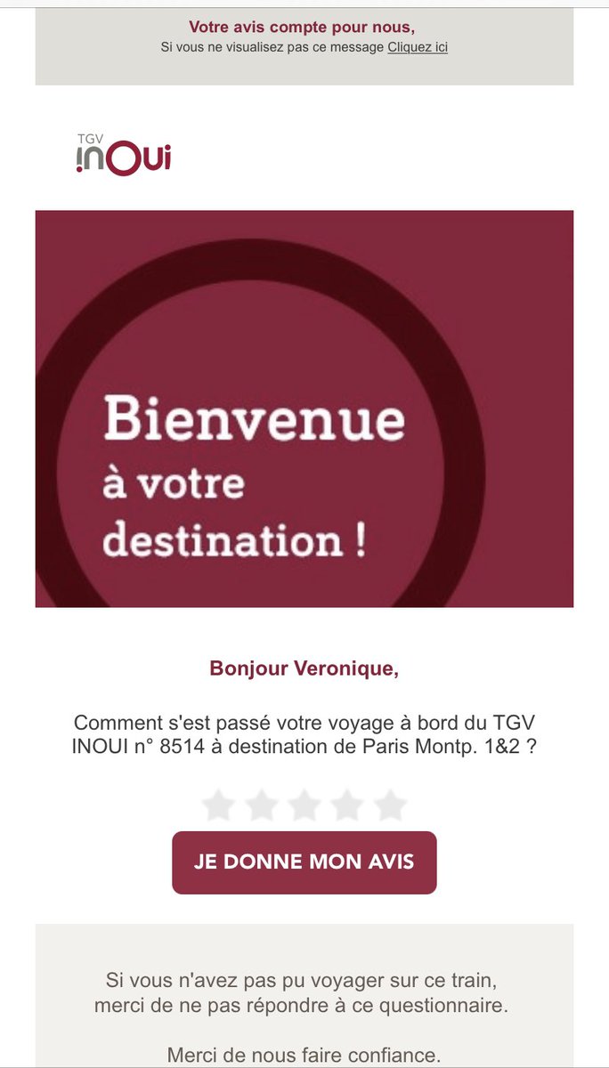 BoireauV's tweet photo. #TGV8514 C’est peut-être un peu prématuré, non ? Suis toujours bloquée à Bx #RelationClients https://t.co/IBsKyU8kwy