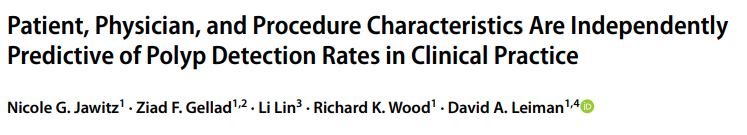 David_LeimanMD's tweet photo. Now in print📰@DDS_Journal

▪️Patient, provider &amp; procedure factors independently impact adenoma and sessile serrated polyp detection
▪️As CRC screening ages change, more reason to contextualize #ADR by population and practice

https://t.co/ilGbAgxvTs https://t.co/XM5jVBXF8t