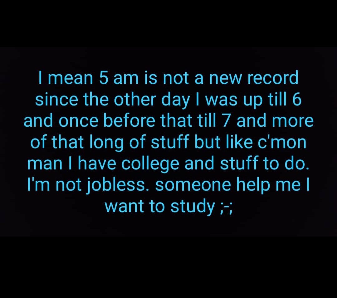 SrushtiOza's tweet image. Since there&apos;s nothing to watch today here&apos;s a TBT to me being anxious about not being able to sleep two years ago #insomniacproblems #gallerydump