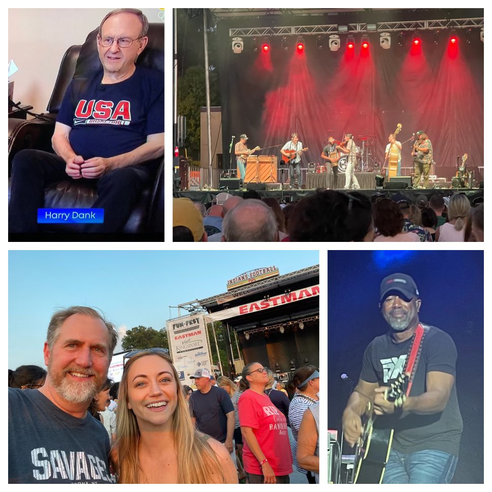 ClaytonRWalker's tweet photo. What a weekend! Hanging with @KptFunFest headliners @dariusrucker @crowmedicine and a surprise visit from NETWORKS and @kptchamber alum @dnglenn_. And of course… #harrydank?
Harry Dank, what are you doing in my #FunFest tweet?! Do you have to be everywhere? Move on already! https://t.co/cI0DTvqxVB