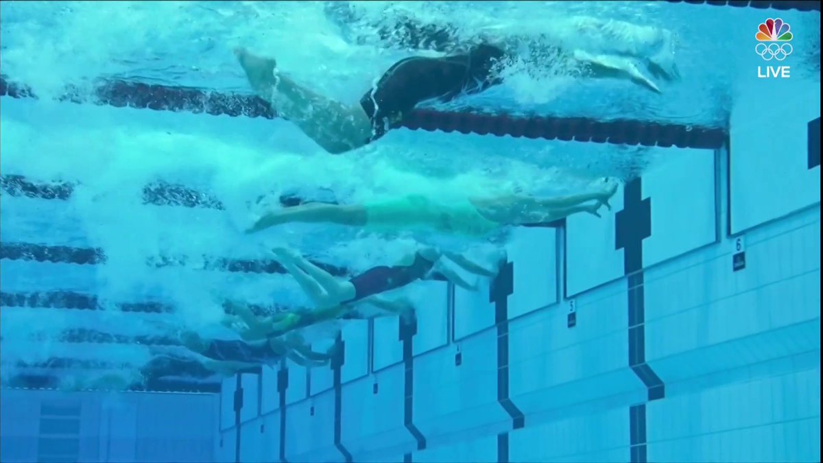 NBCOlympics's tweet photo. That. Close.

Just .14 seconds separated 1st from 4th in the women's 100m butterfly final. #TokyoOlympics https://t.co/n0prZbswIe