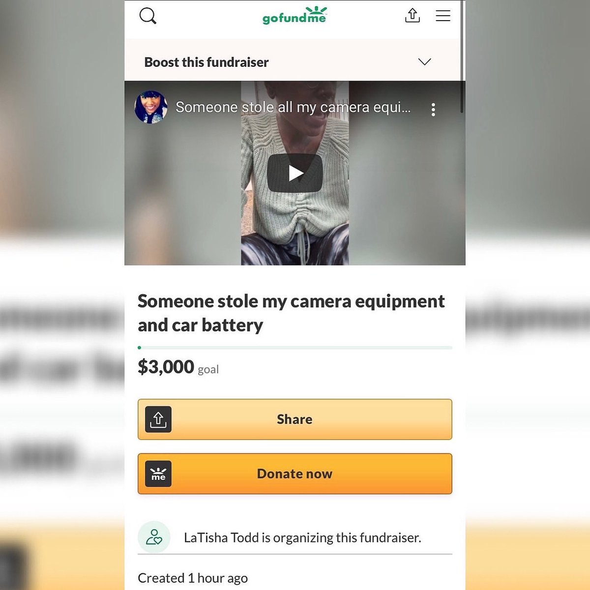 MzKCzFinest's tweet photo. Thank you to everyone that’s reached out to help and show support after my photography equipment and battery were stolen from my car yesterday. I really appreciate it and it means the world to me that you’re even willing to help.

I just put together a GoFundMe (link in my bio) https://t.co/RWi6vSV8gk