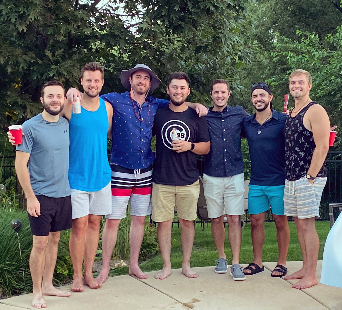TheCouncilPod7's tweet photo. Got the whole Council back together for the weekend, so you know we had to take a squad pic 😎 lots of content coming your way from these 7️⃣ https://t.co/zH0RKG4D55