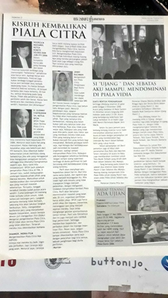 danieldokter's tweet photo. Buat yg belum pernah tau atau mau baca2 lagi kisruh soal #Ekskul & FFI dari bela diri para juri sampai pengembalian Piala Citra oleh MFI.
Selain lihat sistem penjurian konvensional, ada yg penting dari pernyataan Deddy Mizwar: sistem yg keliru akan menghasilkan output yg keliru. https://t.co/rixUpeuvo0