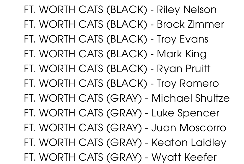 Congrats to all of our #CatFamily that were picked for the <a href="/NB_Baseball/">New Balance Baseball</a> 17U Championship All-Tournament Team. 

@fwcatsblack2022 <a href="/fwcatsgray22/">fwcatsgray22</a>