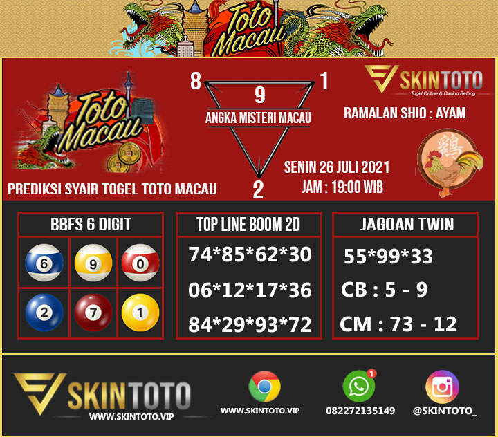 Syair Toto Macau On Twitter Kode Syair Toto Macau Hari Ini 26 Juli 2021 Syairtotomacau Syairmacau Syairtogel Syairtogelhariini Syairtogeltotomacau Syairmacauhariini Bocoranprediksitogel Prediksitogeltotomacau Prediksitotomacau Syair Toto Macau On Twitter Kode Syair Toto Macau Hari Ini 26 Juli 2021 Syairtotomacau Syairmacau Syairtogel Syairtogelhariini Syairtogeltotomacau Syairmacauhariini Bocoranprediksitogel Prediksitogeltotomacau Prediksitotomacau