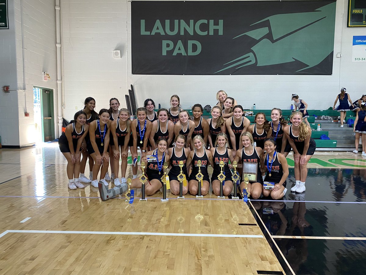 Anderson_Cheer's tweet photo. WOW! What an ending to camp! 🏆 
8 Trophies, 5 All Americans &amp; the Tradition plaque! GREAT job to everyone this weekend! https://t.co/Tt7XjcSDfg