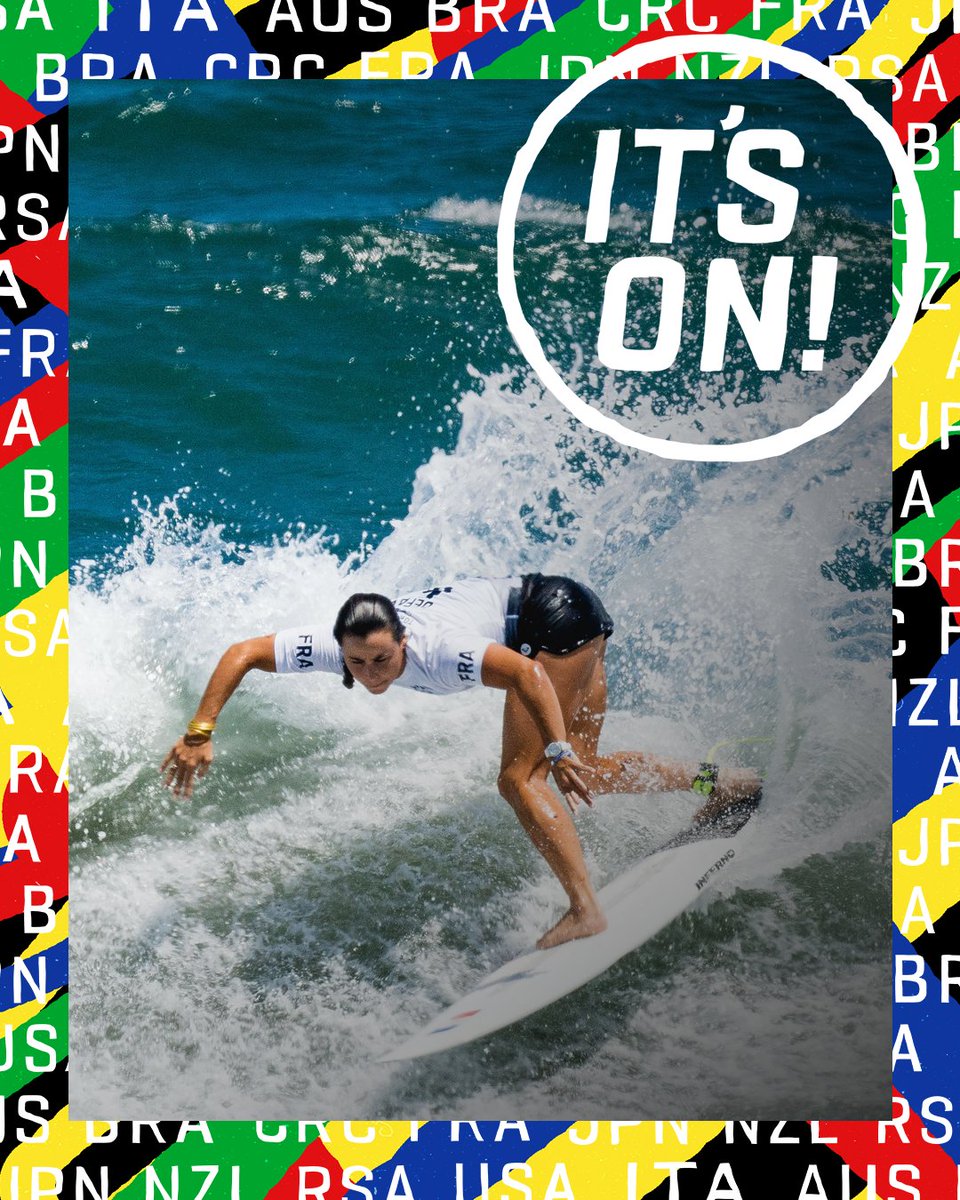 wsl's tweet image. The Olympic Surfing competition is ON! @johannedefay
Tune in for Women's Round 3 at 7 am local, 3 pm PT, 19H BRT. 
How to watch, wsl.tv/howtowatcholym…. 
#tokyo2020 #surfing
Photo: Pablo Jiménez