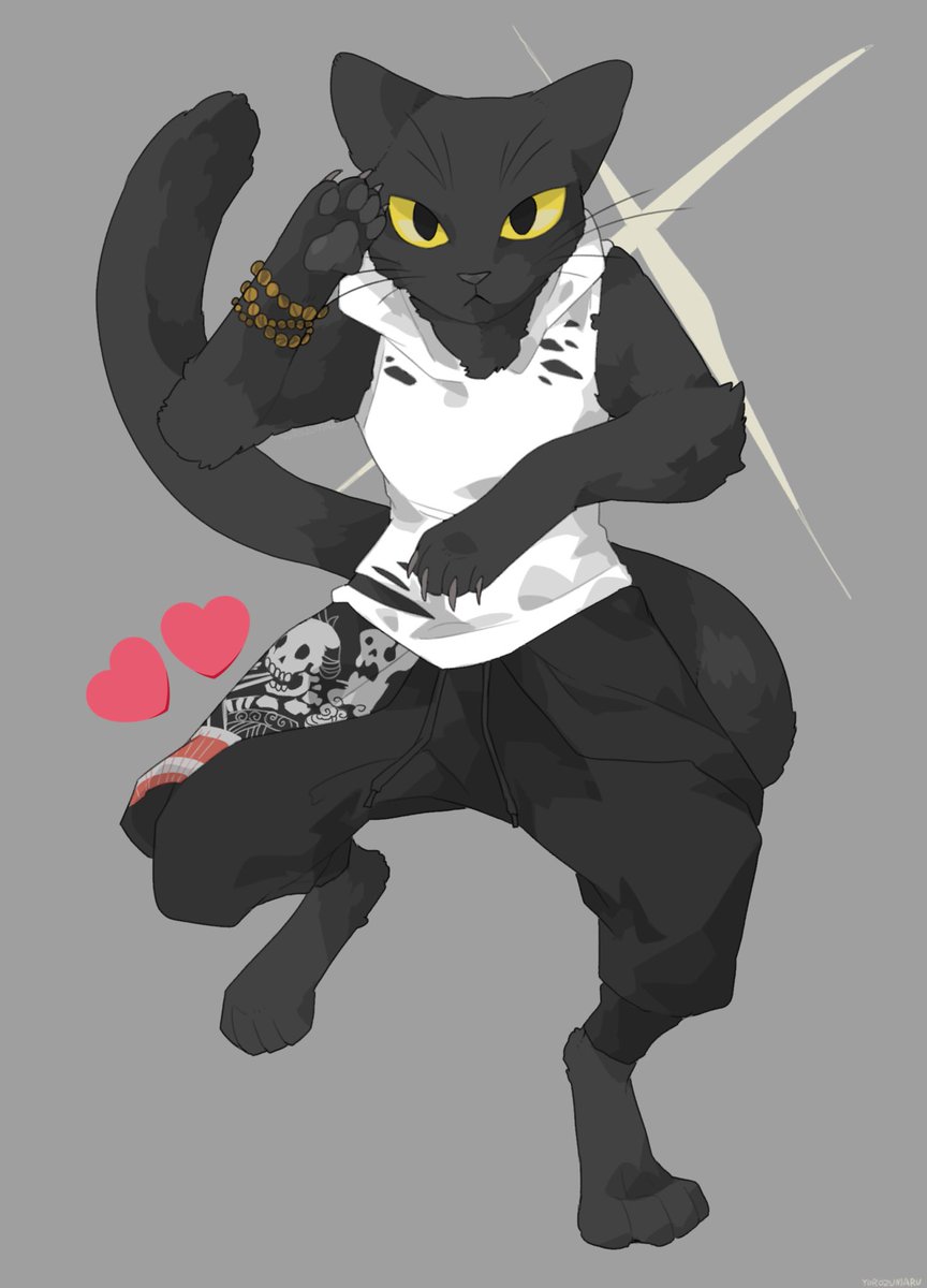 「COMMISSION FOR @TheNightNeko1 
Thank you」|❤️YOROZUMARU💙のイラスト
