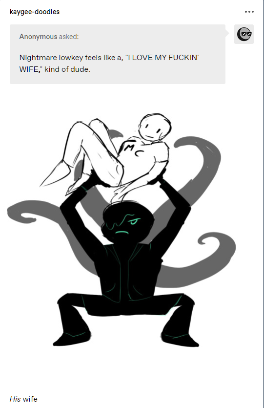 Kaygee_Doodles's tweet photo. From a tumblr ask.
#gloomanddoom  #undertalefanfiction
 #utmv #anonask #nightmaresans #badsansesxreader #undertaleFanart https://t.co/FTzchwqO30