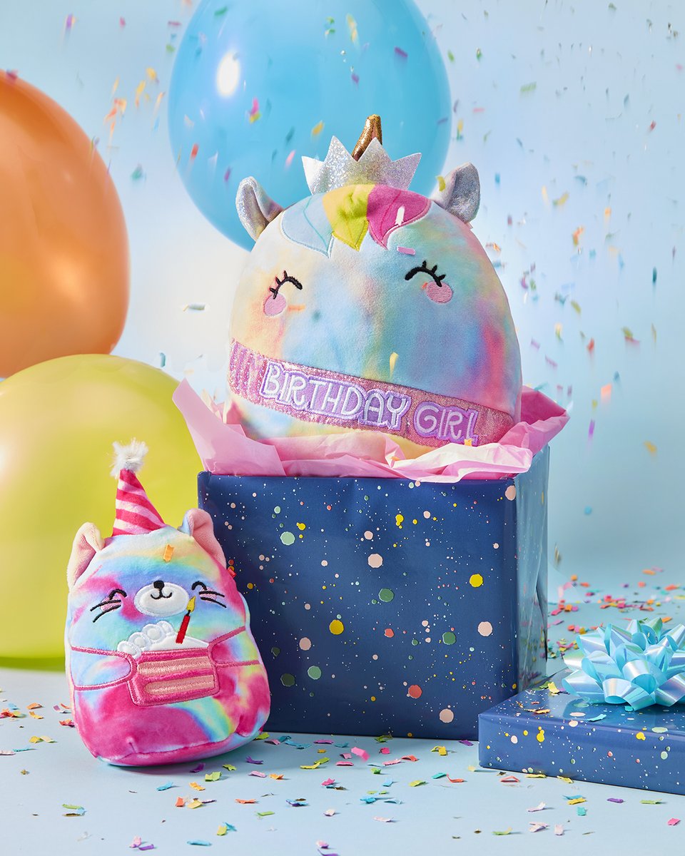HBD! Make sure someone you love has the Squishiest birthday ever! 🎂 #ItsAtClaires <a href="/squishmallows/">Squishmallows</a> 

Shop here: bit.ly/3wTxP9h