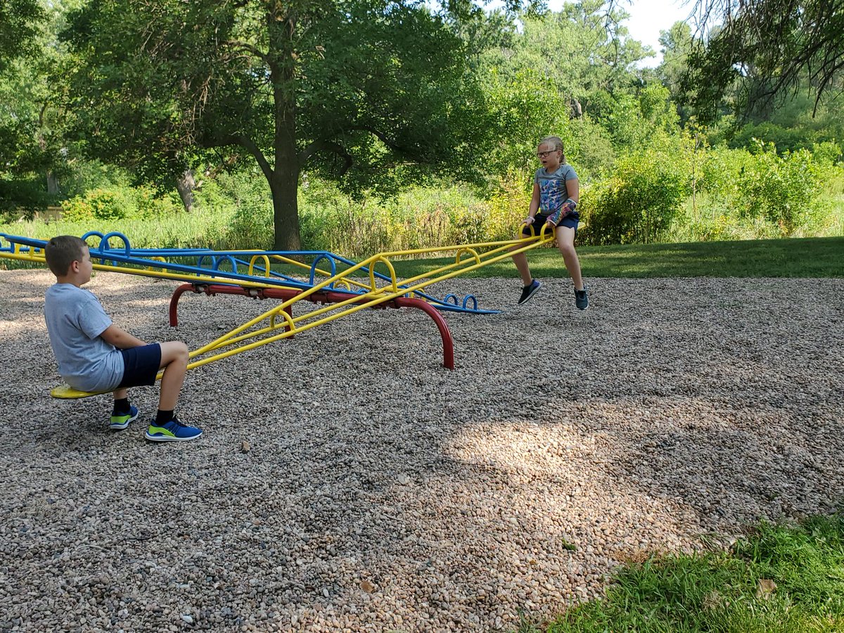 llockefield's tweet photo. We took a little detour to stretch our legs...and seesaw. Oh, and these two jokers got their first #NebraskaPassport stamps. We are passing through your neck of the woods @CooksleyBarbara
#NebraskaStateParks #GetOutside https://t.co/SLWm7dlFwh
