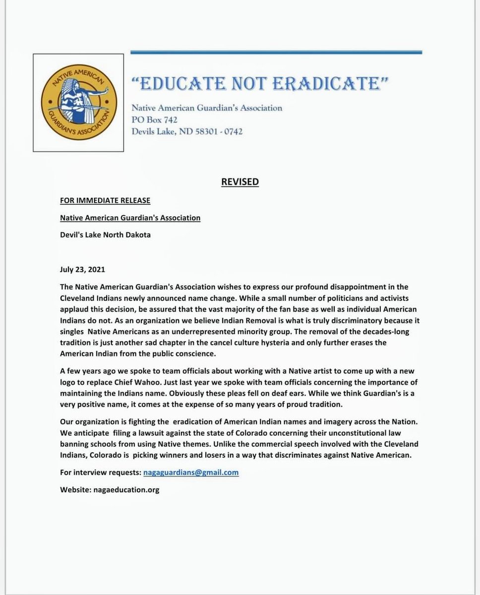 Native American Guardians Association tweet media
