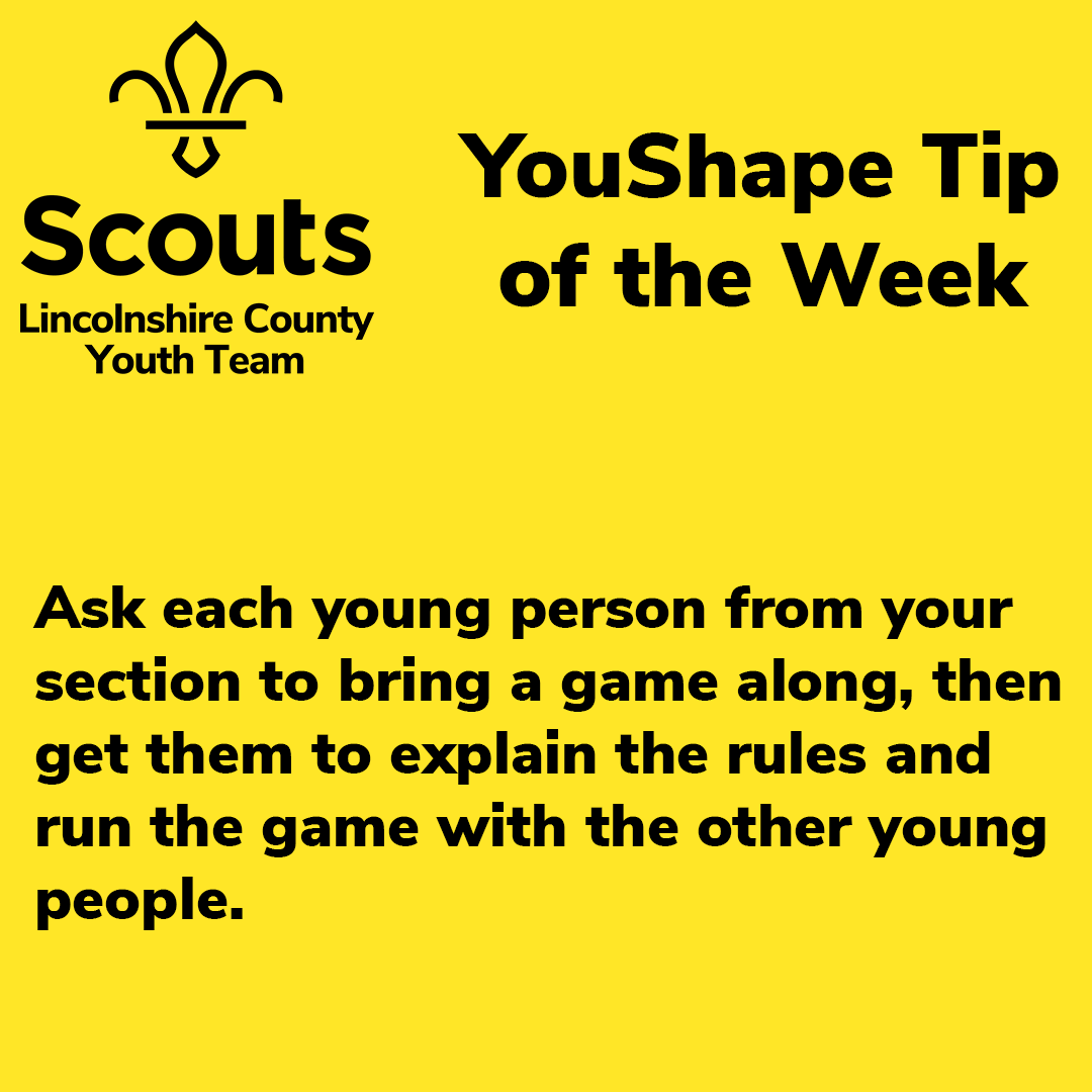 YoushapeLincs's tweet photo. Here's your weekly #YouShape Tip, let us know how you get on. We love to hear how young people lead games and activities. https://t.co/QcVbde1D06