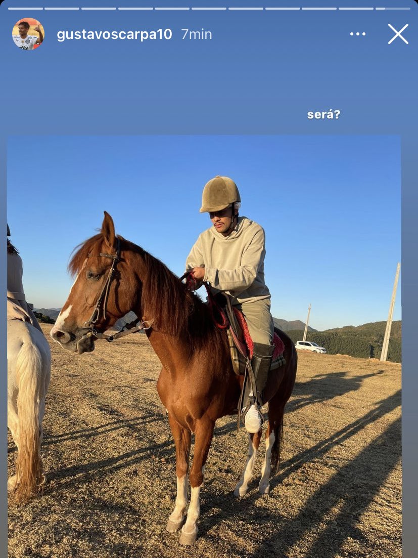 gabrieeelsep's tweet photo. time nessa situação e os cara andando de cavalo… #ForaAbel #ForaScarpa https://t.co/15Ks4p7xWz