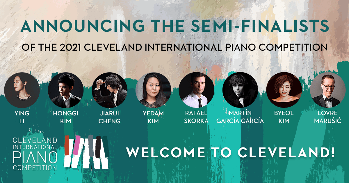Congratulations to our eight Semi-Finalists! After 52 phenomenal First and Second Round performances, we are thrilled to welcome these outstanding musicians to Cleveland for the Semi-Final Round beginning July 29. 
.
.
.
.
.
#CIPC #piano #competition #classicalmusic