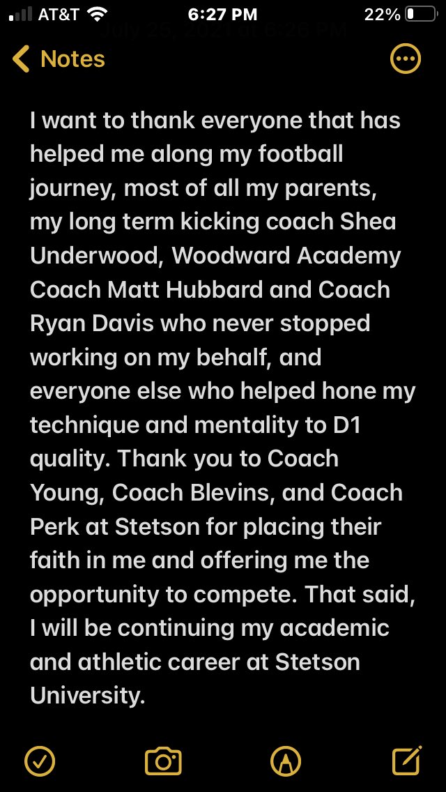 mgolick85's tweet photo. @Davis33Coach @matthubb49 @UnderwoodShea @coachbkyoung @coachb_blevins5 @CoachJJPerk @StetsonFootball https://t.co/RSsXfn85Gk