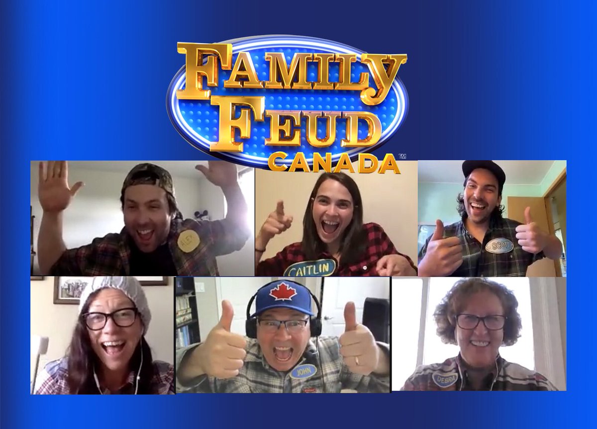 Here’s the screenshot from our Family Feud Canada virtual audition. We had a great time and we learned so much about each other. Please RT to let <a href="/FamilyFeudCa/">Family Feud Canada</a> know how much fun it would be to watch us on the show!