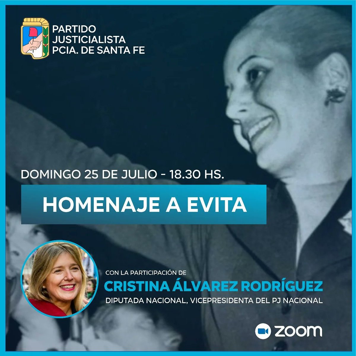 patriciamounier's tweet photo. #Ahora 
A horas de un nuevo aniversario del paso a la inmortalidad de #Evita, nos encontramos para homenajearla ✌🏽🇦🇷
#EvaInmortal #EvitaEterna https://t.co/NxWq3NW9Pe