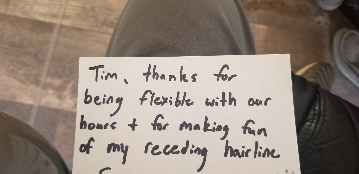 SuperTimG132's tweet photo. Everyone with @HawkeyeFootball can guess who wrote this Thank you note!!! If I added the hashtag that was on the back it would be a dead giveaway. #fro #funworkenvironment #flexiblehours #iwantthatjob https://t.co/RxWY71CLx4