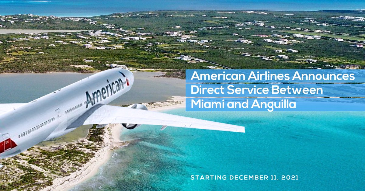 Anguilla_Trsm's tweet image. Starting December 11, 2021 American Airlines will fly direct from Miami International Airport (MIA) to Anguilla’s Clayton J. Lloyd International Airport (AXA). This new route is a game changer!

Start planning your escape by learning more at bit.ly/3rAmNEZ.