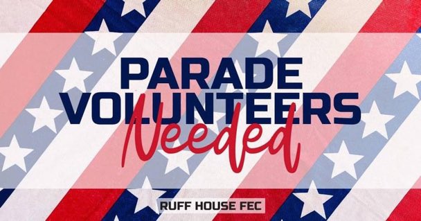 ruffhouseFEC's tweet photo. Walk with us in a parade! Get free stuff! 

Click the link below for more info and to register. 

https://t.co/Hi2BP0LhCz https://t.co/a4uOio9a1l