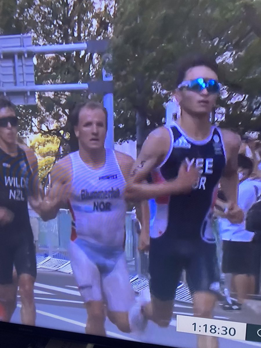 TheRealMerb's tweet image. Did Norway think to test their triathlon uniform in water?