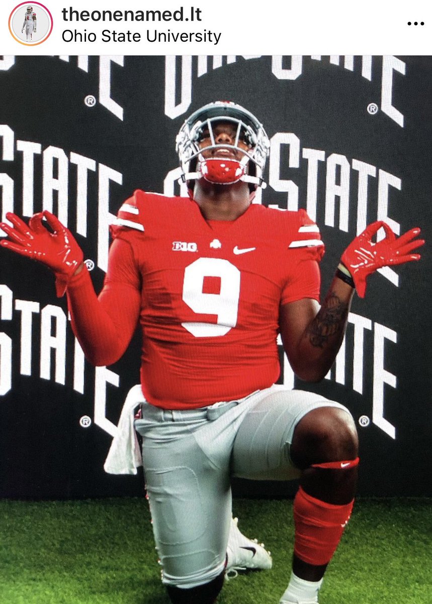 TheBuckeyeNut's tweet image. The No. 1 overall prospect in the 2023 class, 5⭐️ Georgia DL Lebbeus Overton visited Ohio State today. Holds a football and basketball scholarship from the Buckeyes