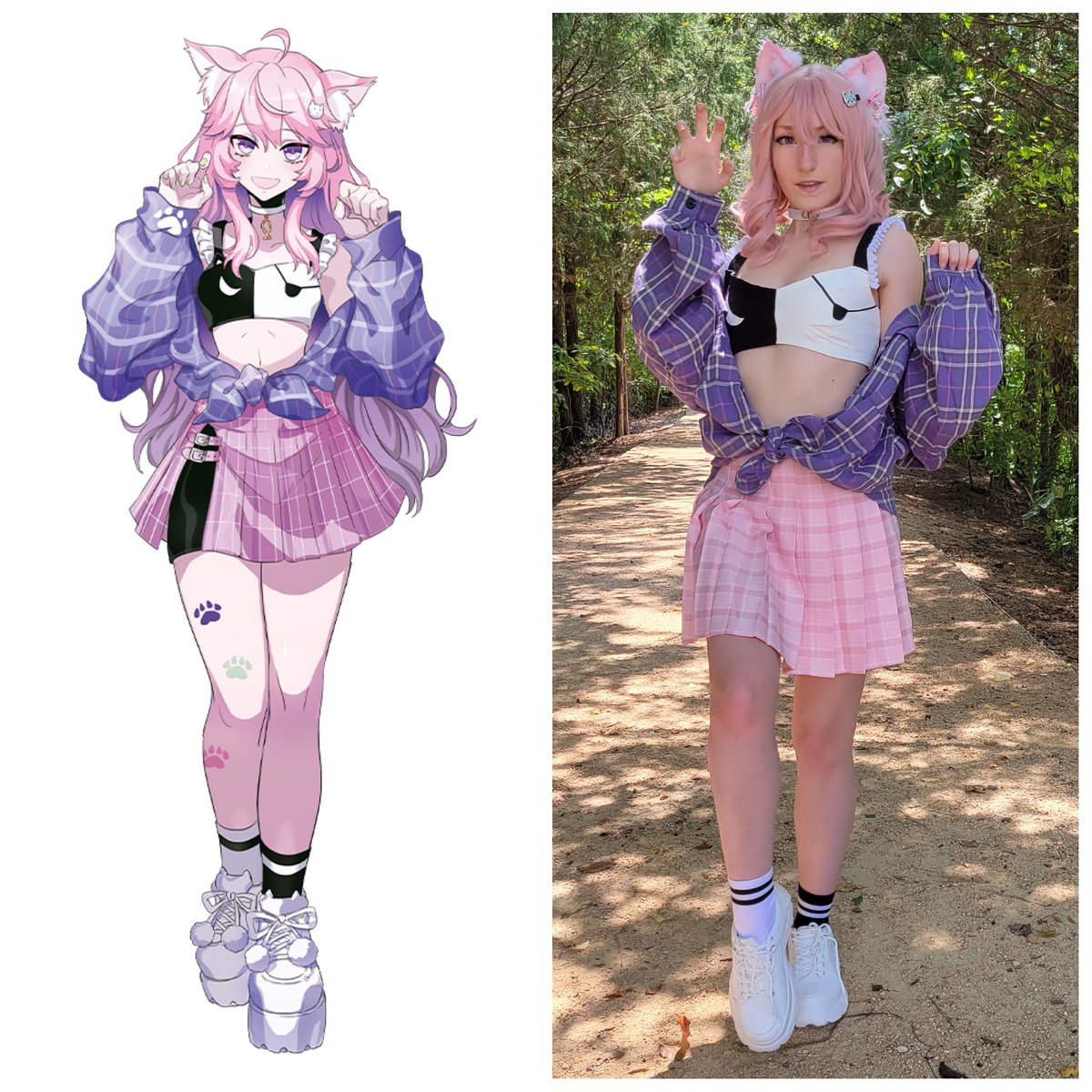 I cosplayed as myself IRL #nyanners #irl #cosplay#vtuber